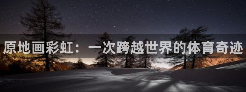 猎豹体育赛事直播：原地画彩虹：一次跨越世界的体育奇迹